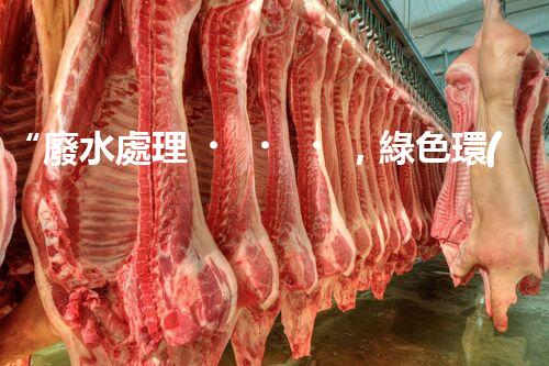 “廢水處理，綠色環(huán)保新篇章”